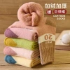 One-piece delivery service for children's socks, winter fleece and thickened warm loop socks, cartoon towel socks, mid-calf socks for girls, and floor socks for students details Picture